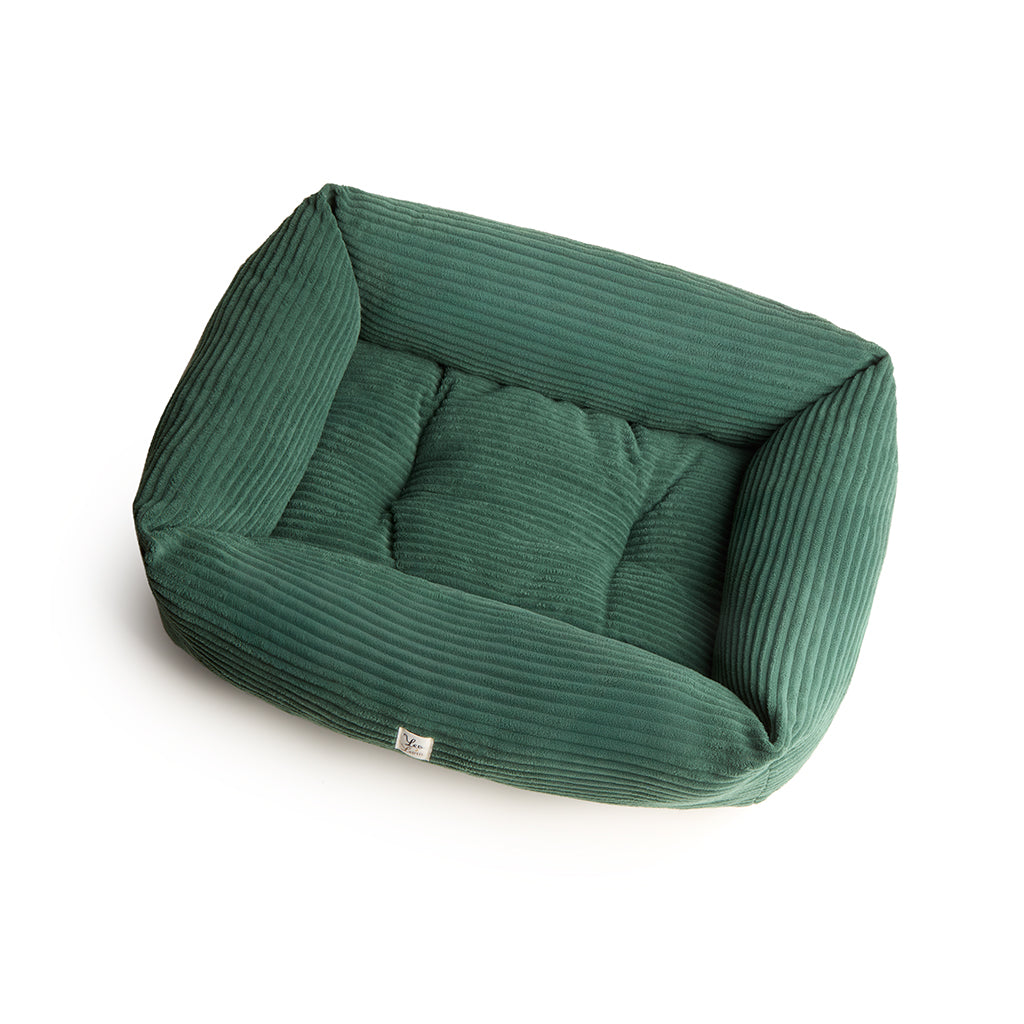 Divanetto Velluto a Coste Verde