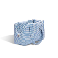 Denim blue line cotton bag premium row