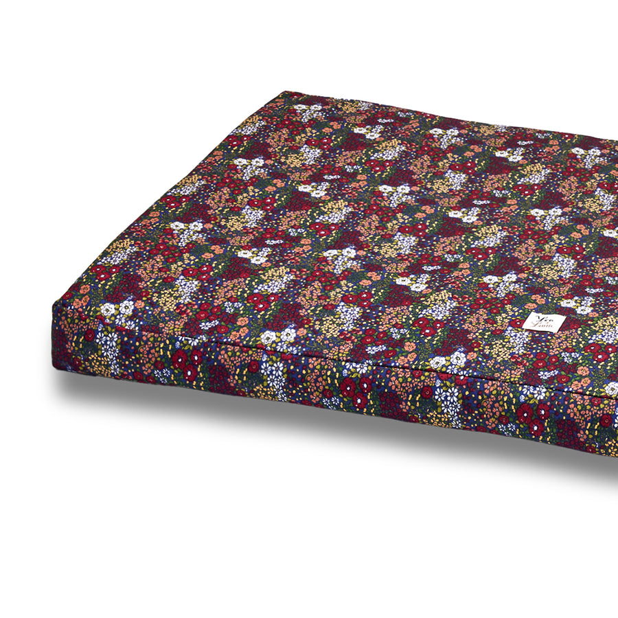 Materassino Sfoderabile Cotone Panama Liberty Floreale