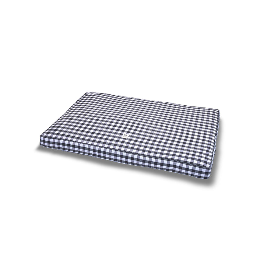 Materassino Sfoderabile Quadretto Grigio