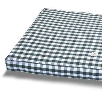 Cover Materassino Cotone Quadretto Verde