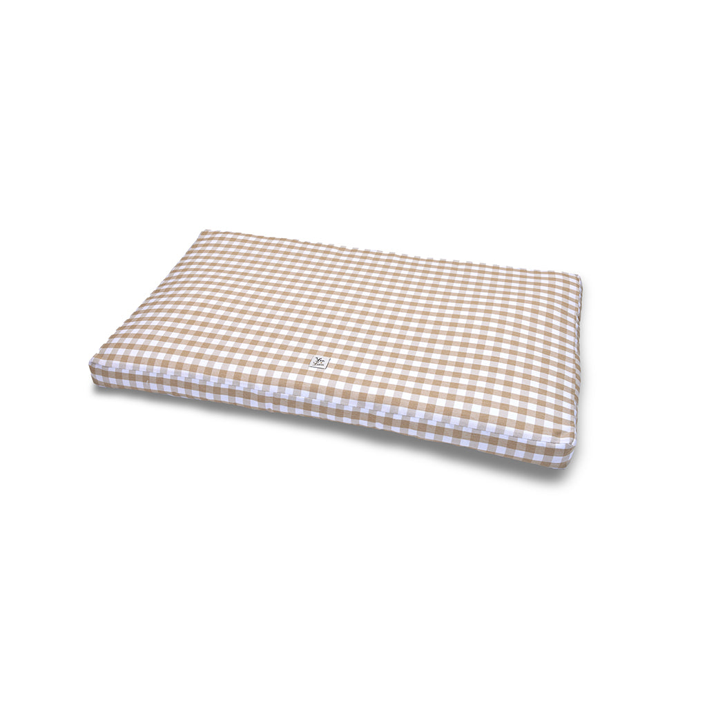 Materassino Sfoderabile Quadretto Beige