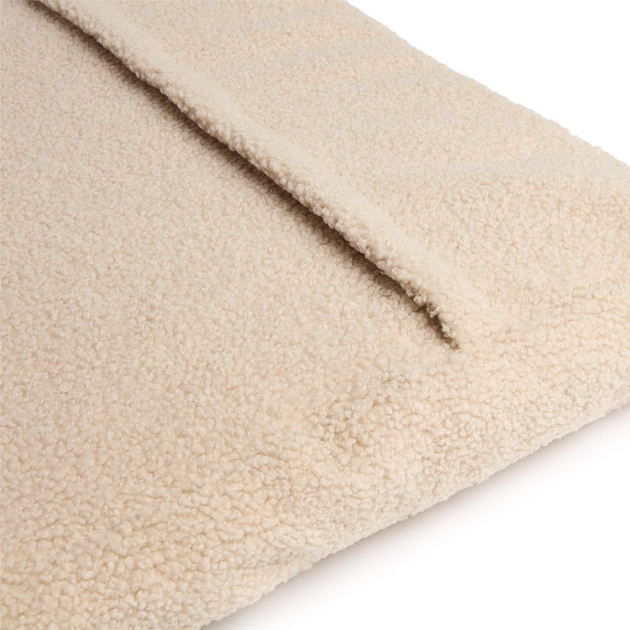 Materassino Sfoderabile Boucle' Teddy Panna