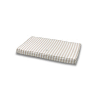 Materassino Sfoderabile Cotone Righe Larghe Beige