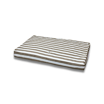 Materassino Sfoderabile Cotone Premium Riga Larga Marrone