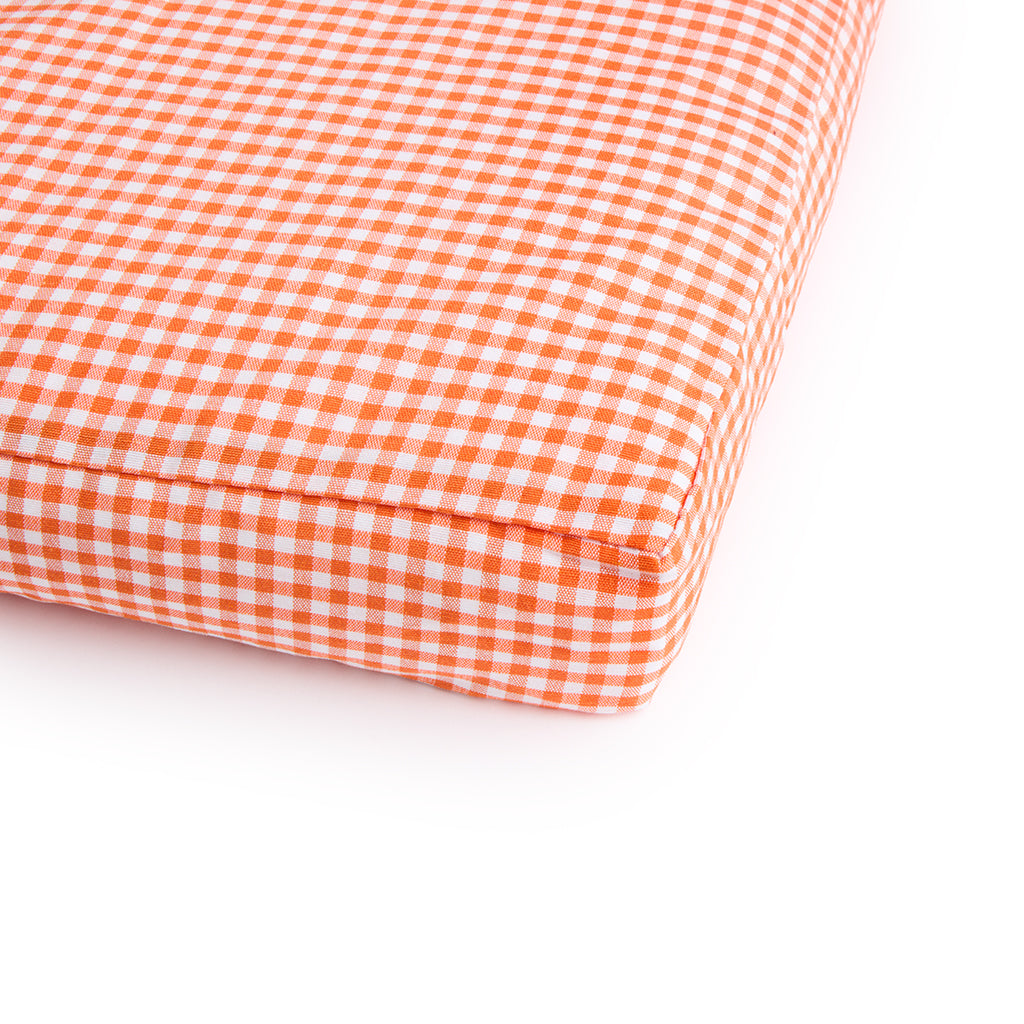 Materassino Sfoderabile Vichy Arancio