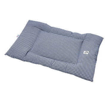 Vichy Navy Cotton Square Quilt