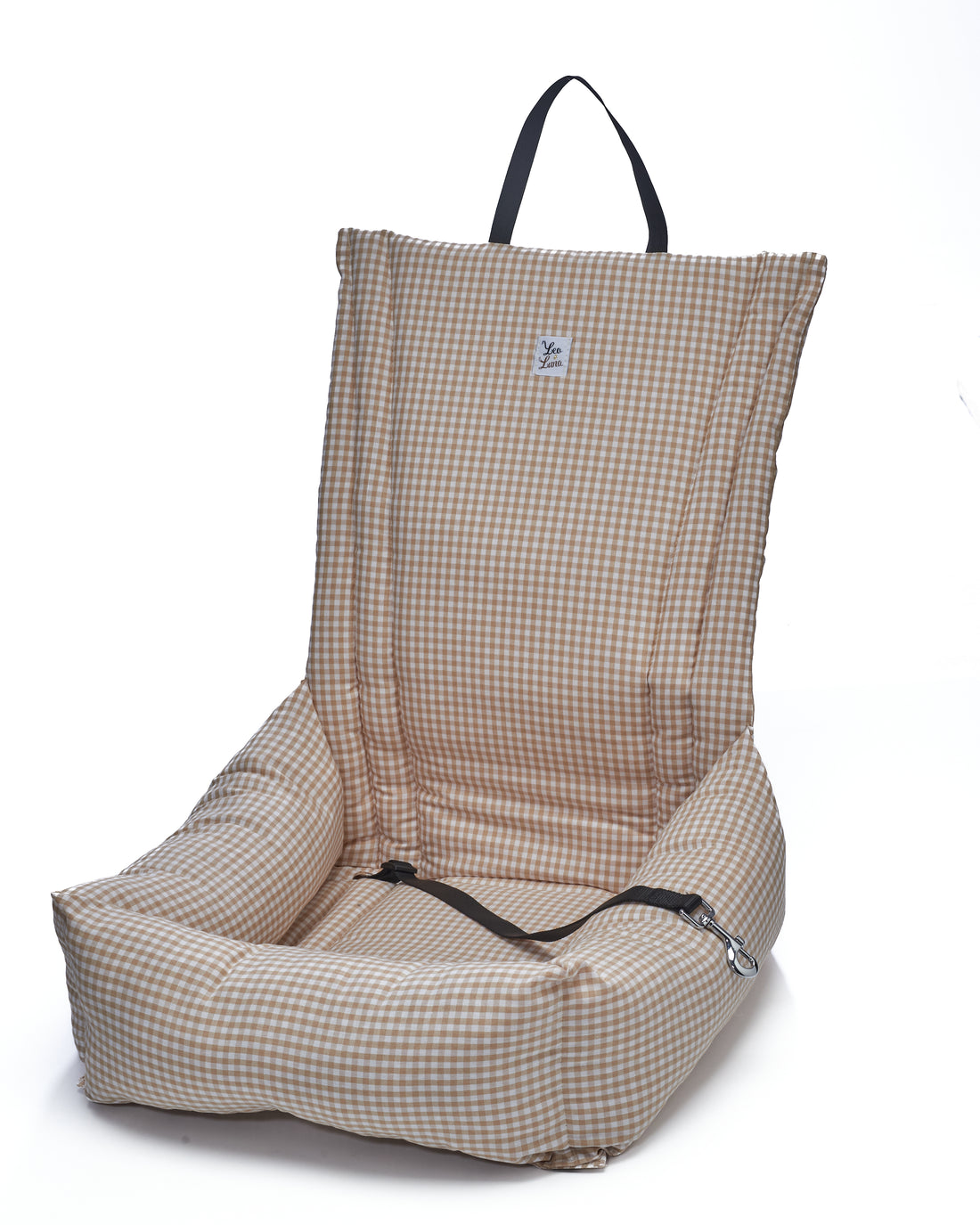 Seggiolino Auto Cotone Vichy Beige