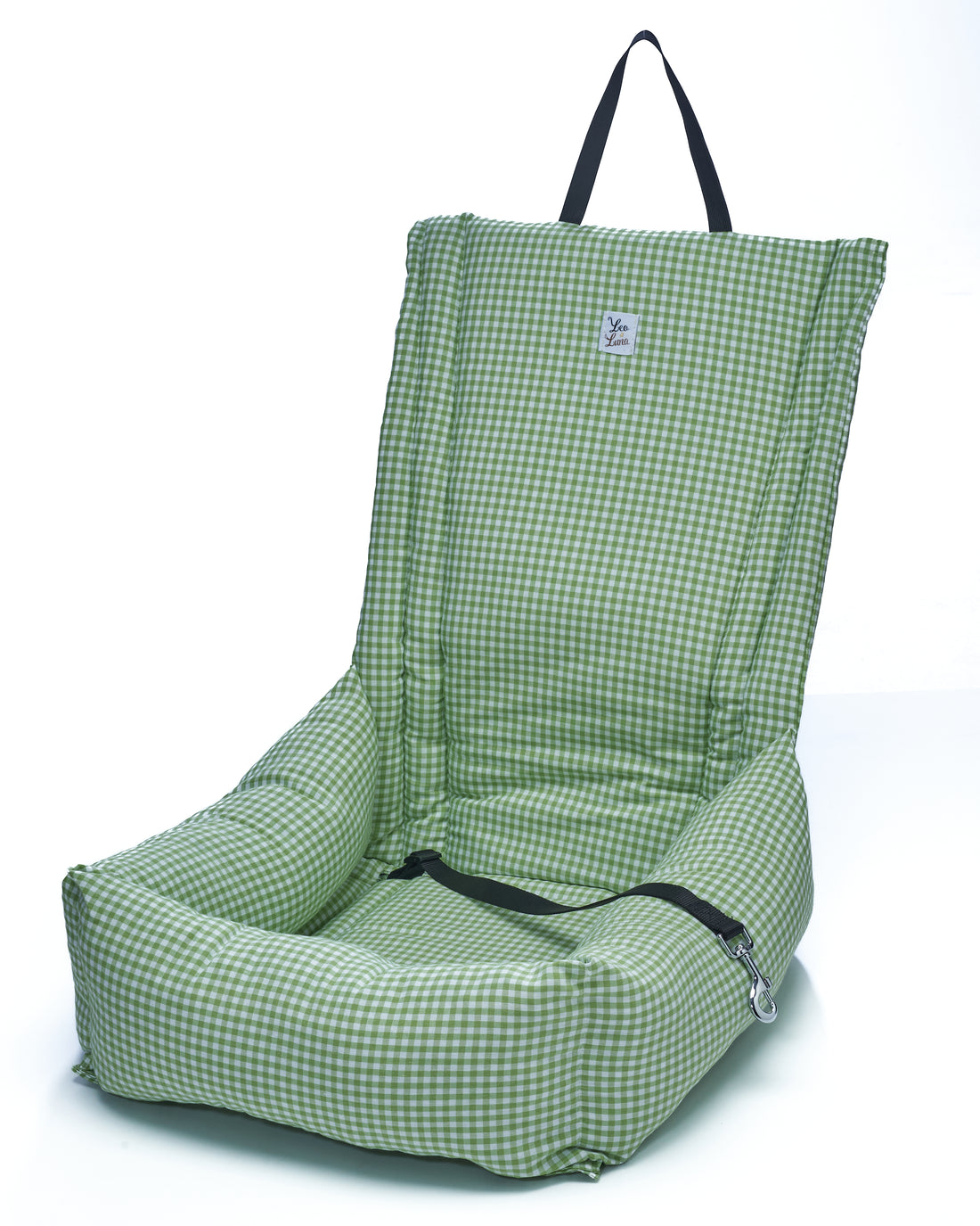 Seggiolino Auto Cotone Vichy Pistacchio