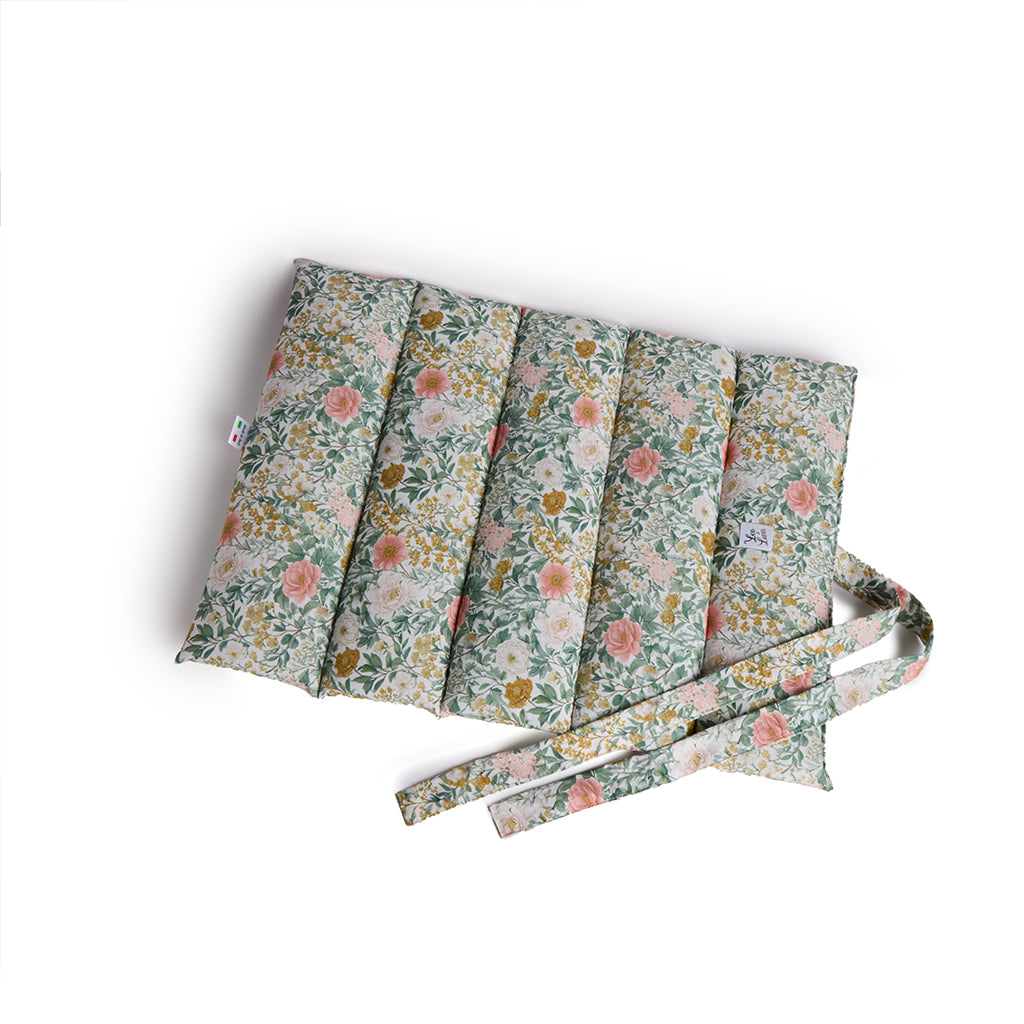 Trapuntina Arrotolabile Cotone Floreale Magnolia Fiorita