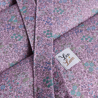 Trapuntina Arrotolabile Cotone Liberty Violetta Fiorita