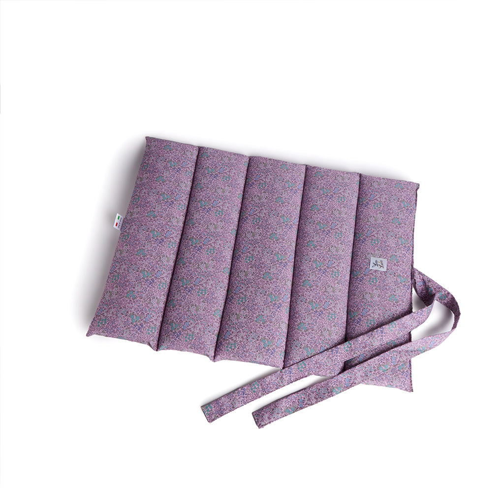 Trapuntina Arrotolabile Cotone Liberty Violetta Fiorita