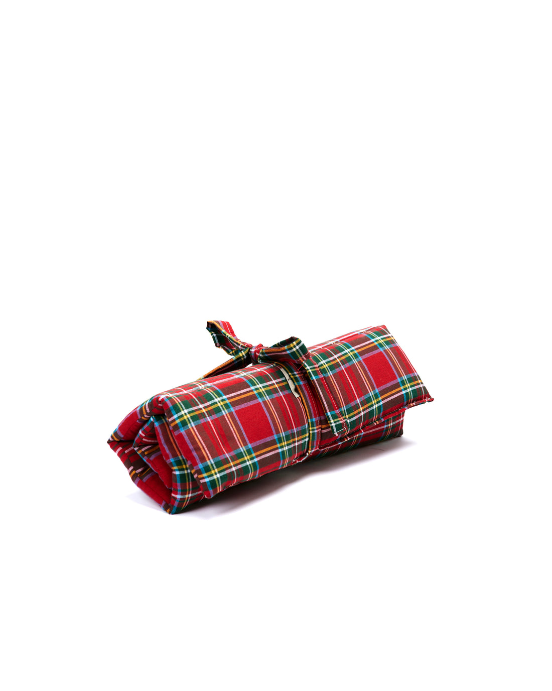 Red Scottish Cotton Roll Up Quilt