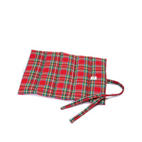 Red Scottish Cotton Roll Up Quilt