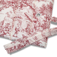 Trapuntina Arrotolabile Toile de Jouy Heritage Rosso