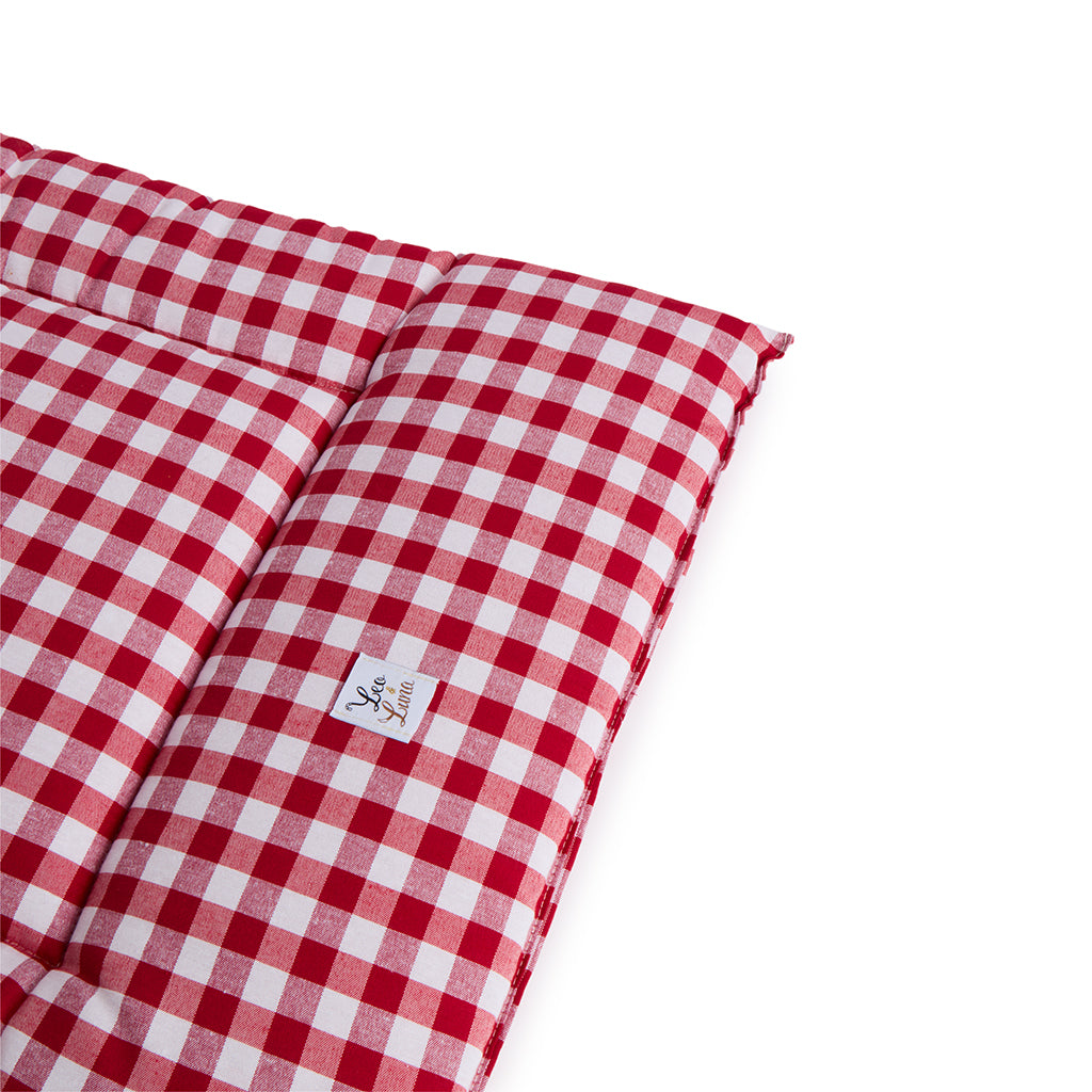 Trapuntina Quadro Cotone Quadretto Rosso