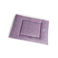 Trapuntina Quadro Cotone Liberty Violetta Fiorita