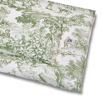 Trapunta Quadro Toile de Jouy Verde Salvia