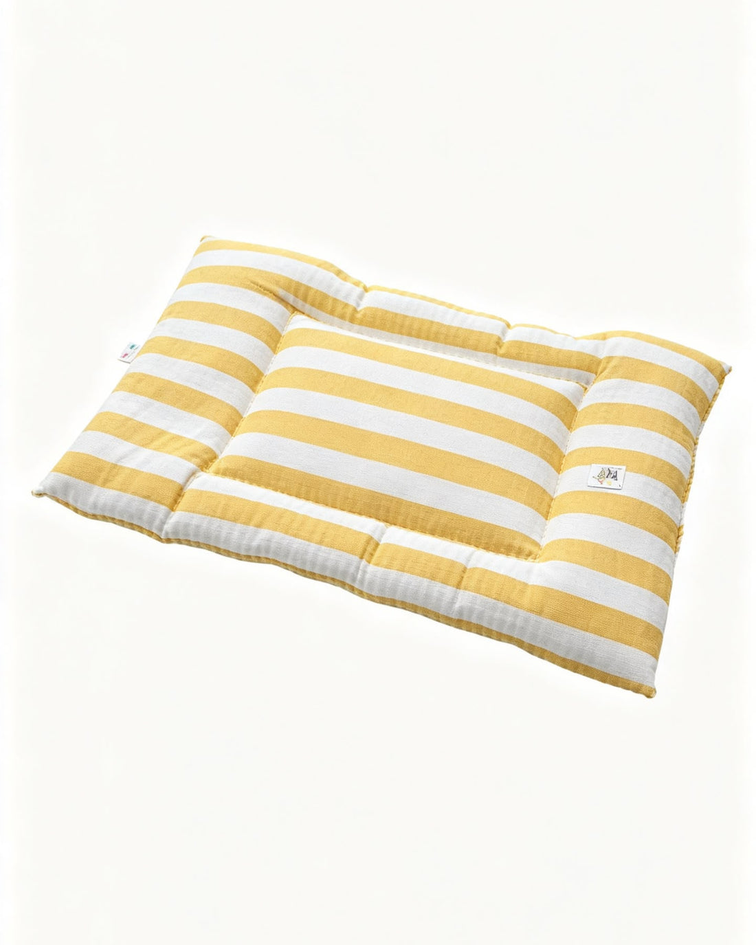 Trapunta Quadro Cotone Righe Larghe Giallo