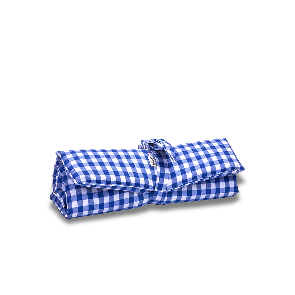 Trapuntina Arrotolabile Cotone Quadretto Bluette