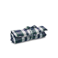 Trapuntina Arrotolabile Cotone Panama Scozzese Quadro Verde Blu