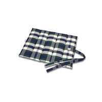 Trapuntina Arrotolabile Cotone Panama Scozzese Quadro Verde Blu