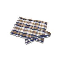 Trapuntina Arrotolabile Cotone Panama Scozzese Quadro Beige Bluette