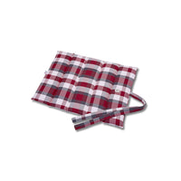 Trapuntina Arrotolabile Cotone Panama Scozzese Quadro Bordeaux