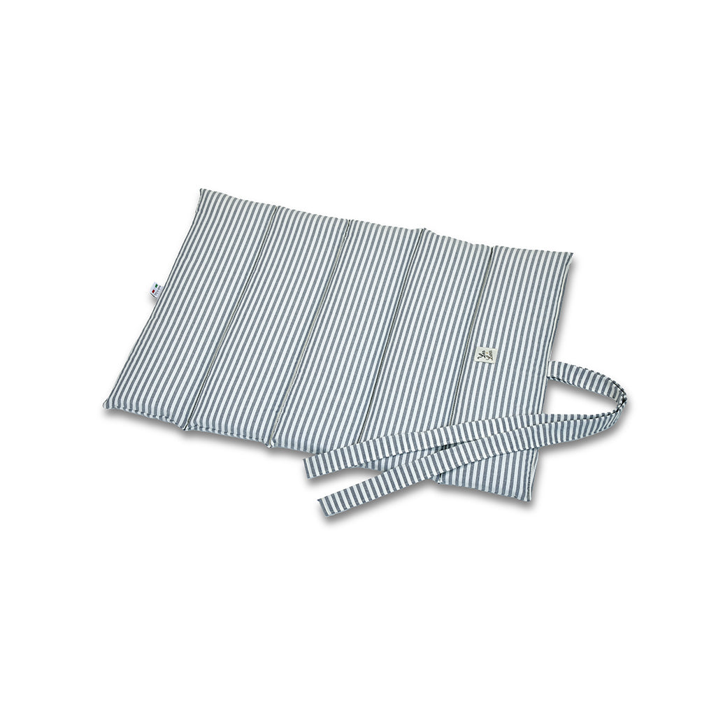Trapuntina Arrotolabile Cotone Righe Strette Blu