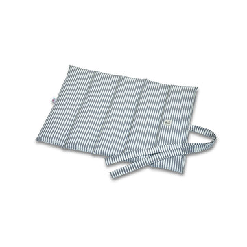 Trapuntina Arrotolabile Cotone Righe Strette Blu