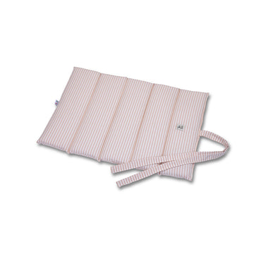 Trapuntina Arrotolabile Cotone Righe Strette Rosa