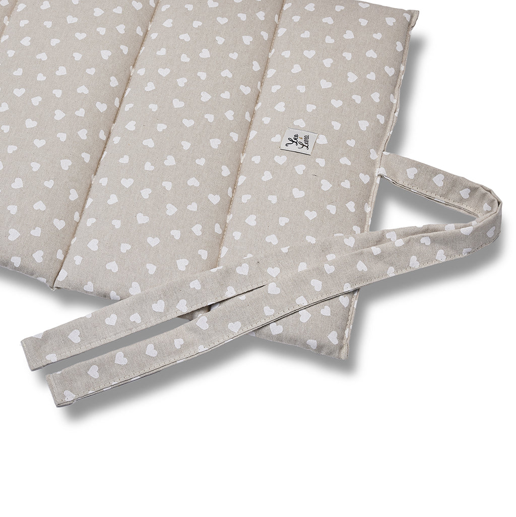 Trapuntina Arrotolabile Cotone Premium Little Love Heart White