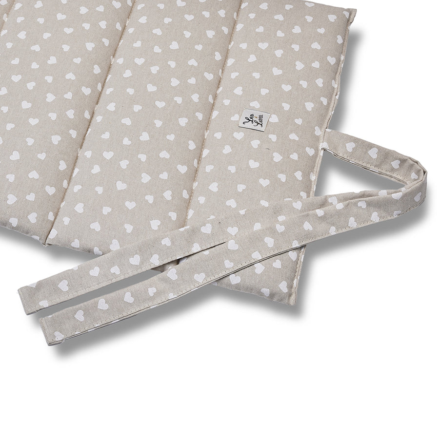 Trapuntina Arrotolabile Cotone Premium Little Love Heart White