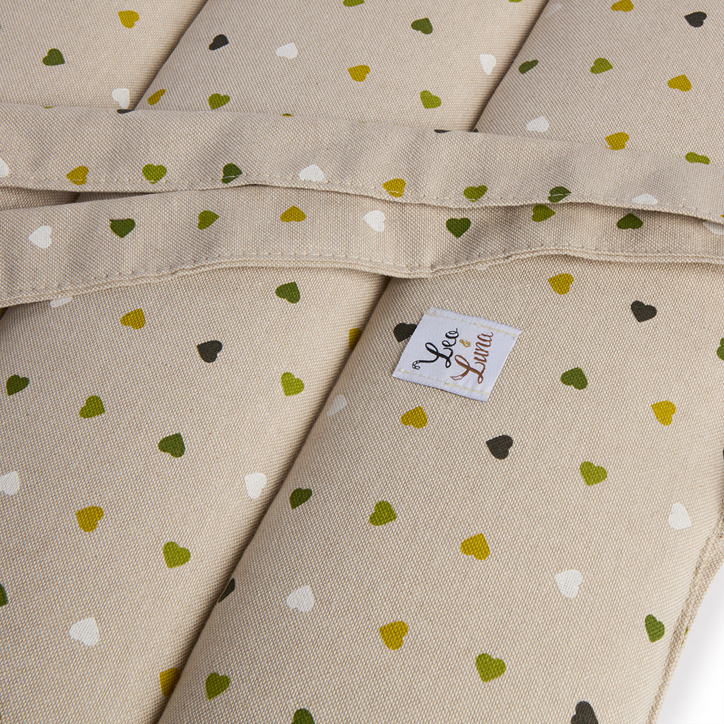 Trapuntina Arrotolabile Cotone Little Love Green