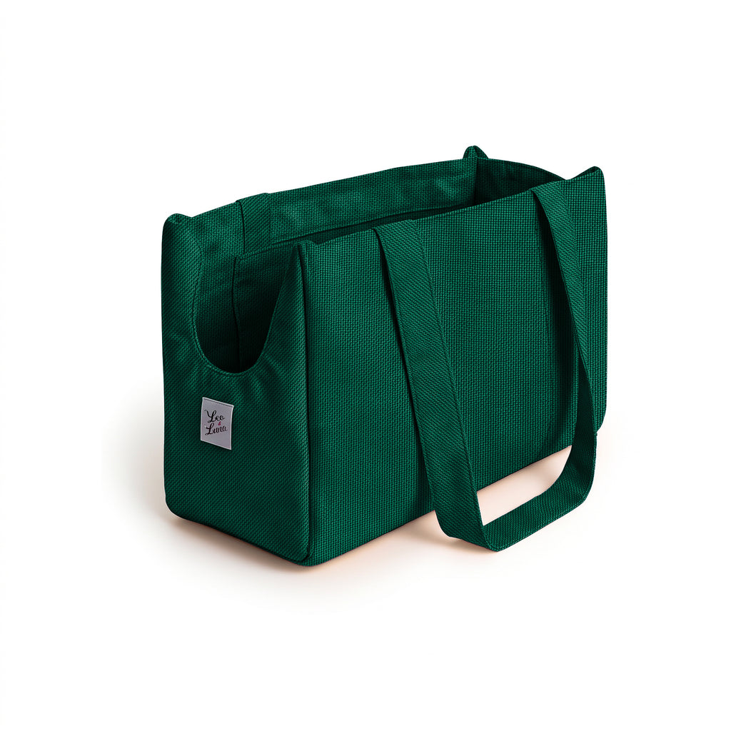 Borsa Trasportino Waterproof Everyday Verde Bosco | Made in Italy | Leo & Luna
