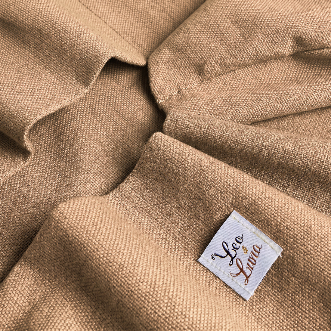 Cover Cuccia Tonda Waterproof Everyday Sabbia | Made in Italy | Leo & Luna