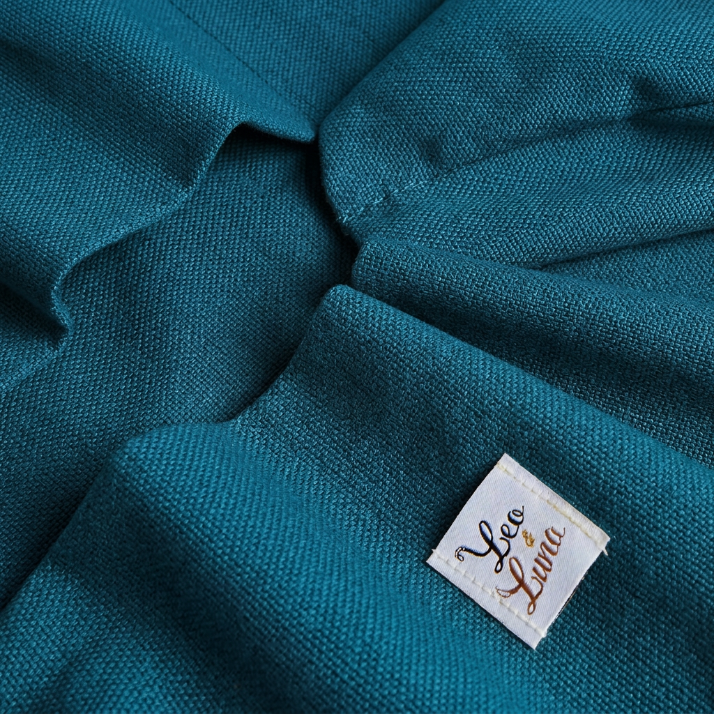 Cover Cuccia Tonda Waterproof Everyday Blu Mediterraneo | Made in Italy | Leo & Luna
