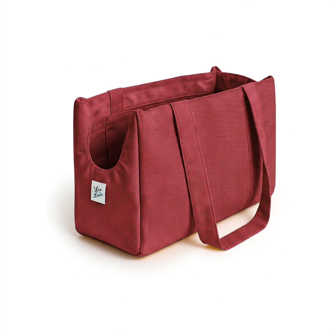 Borsa Trasportino Waterproof Everyday Rosso Siena | Made in Italy | Leo & Luna