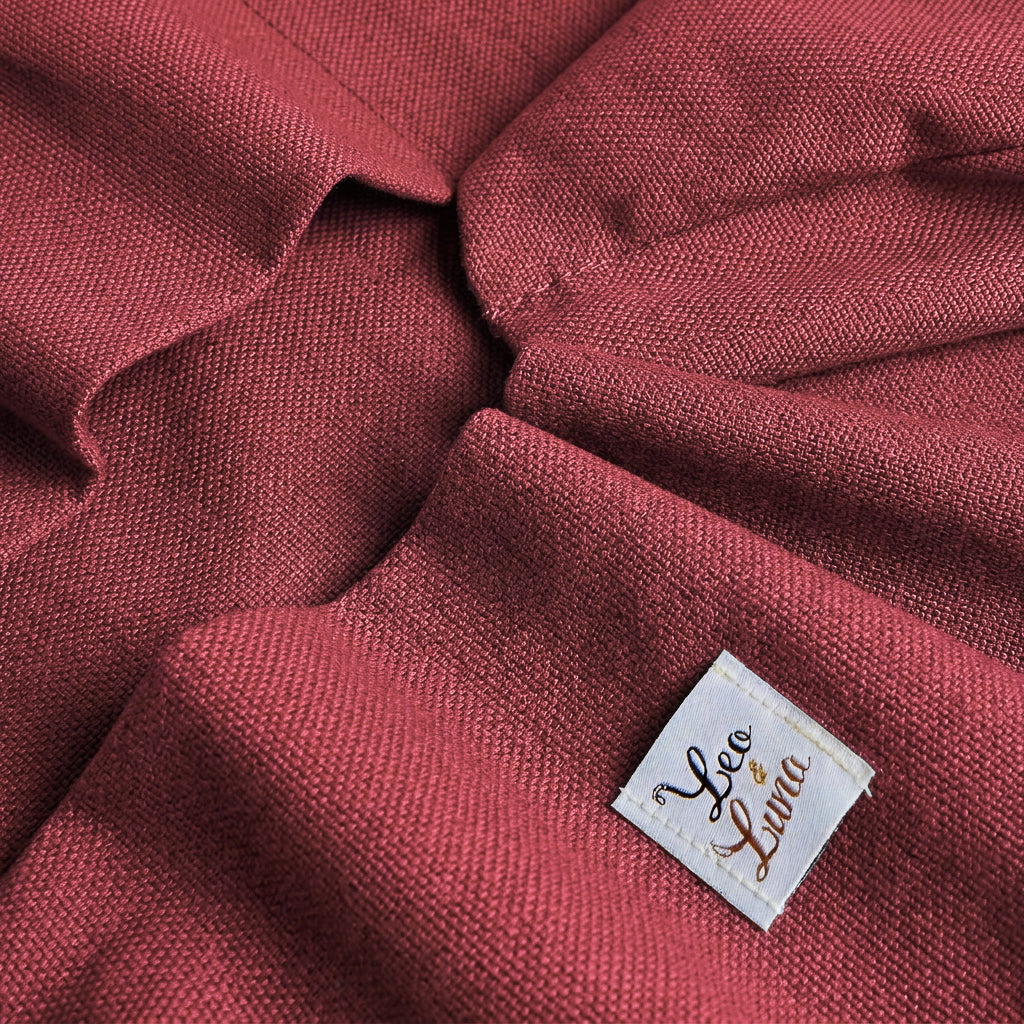 Cover Cuccia Tonda Waterproof Everyday Rosso Siena | Made in Italy | Leo & Luna