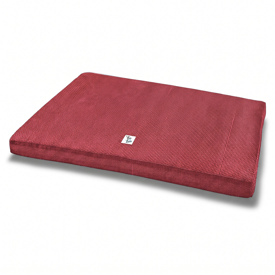 Materassino Sfoderabile Waterproof Everyday Rosso Siena | Made in Italy | Leo & Luna