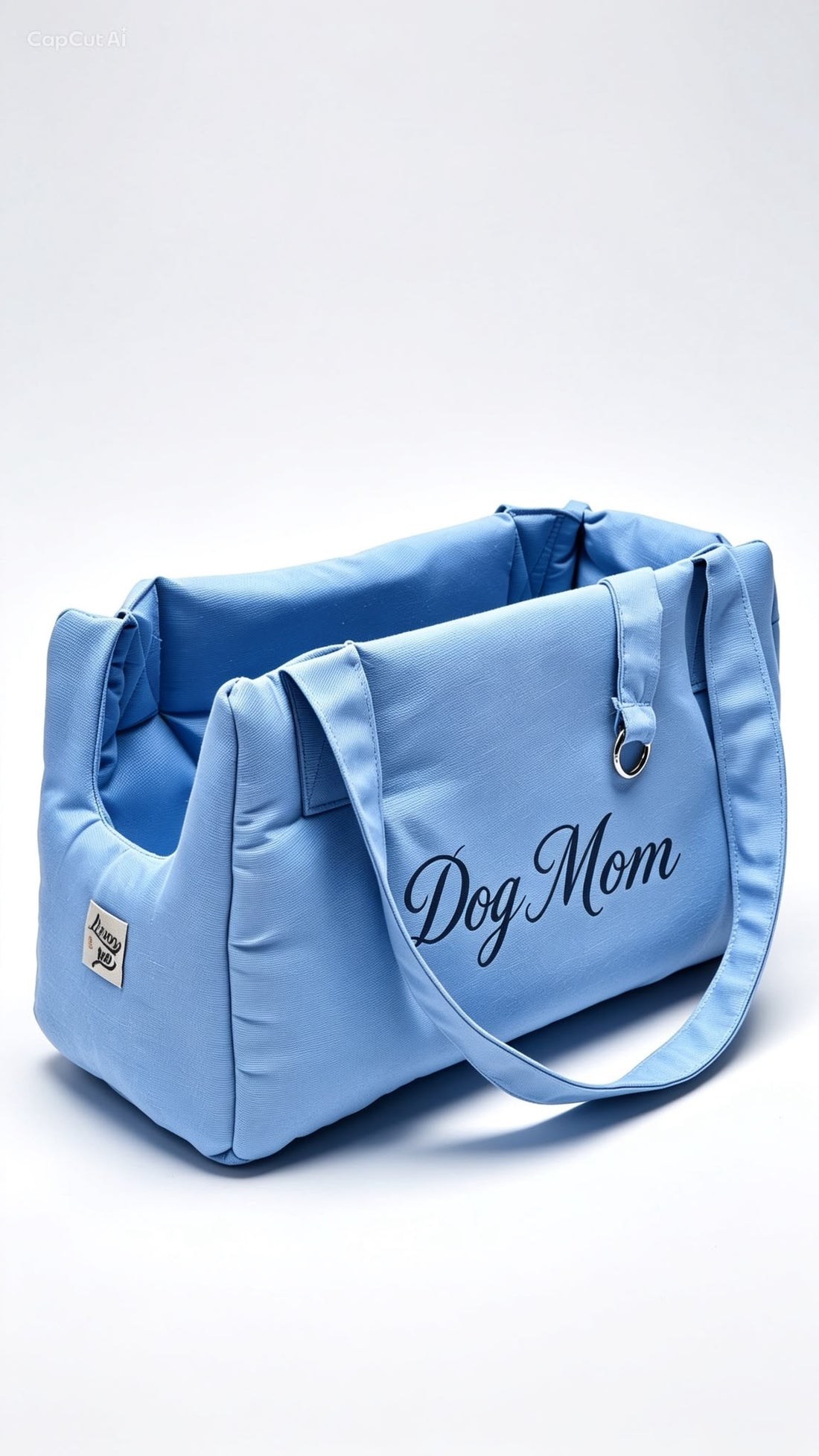 Borsa "Dog Mom"  Cotone Siena