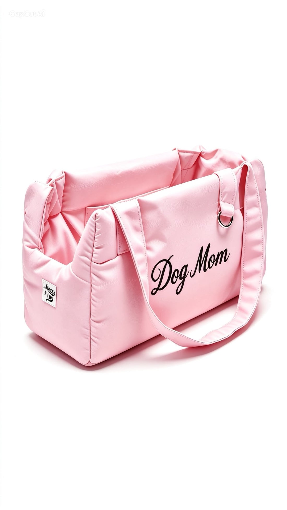 Borsa "Dog Mom"  Cotone Siena