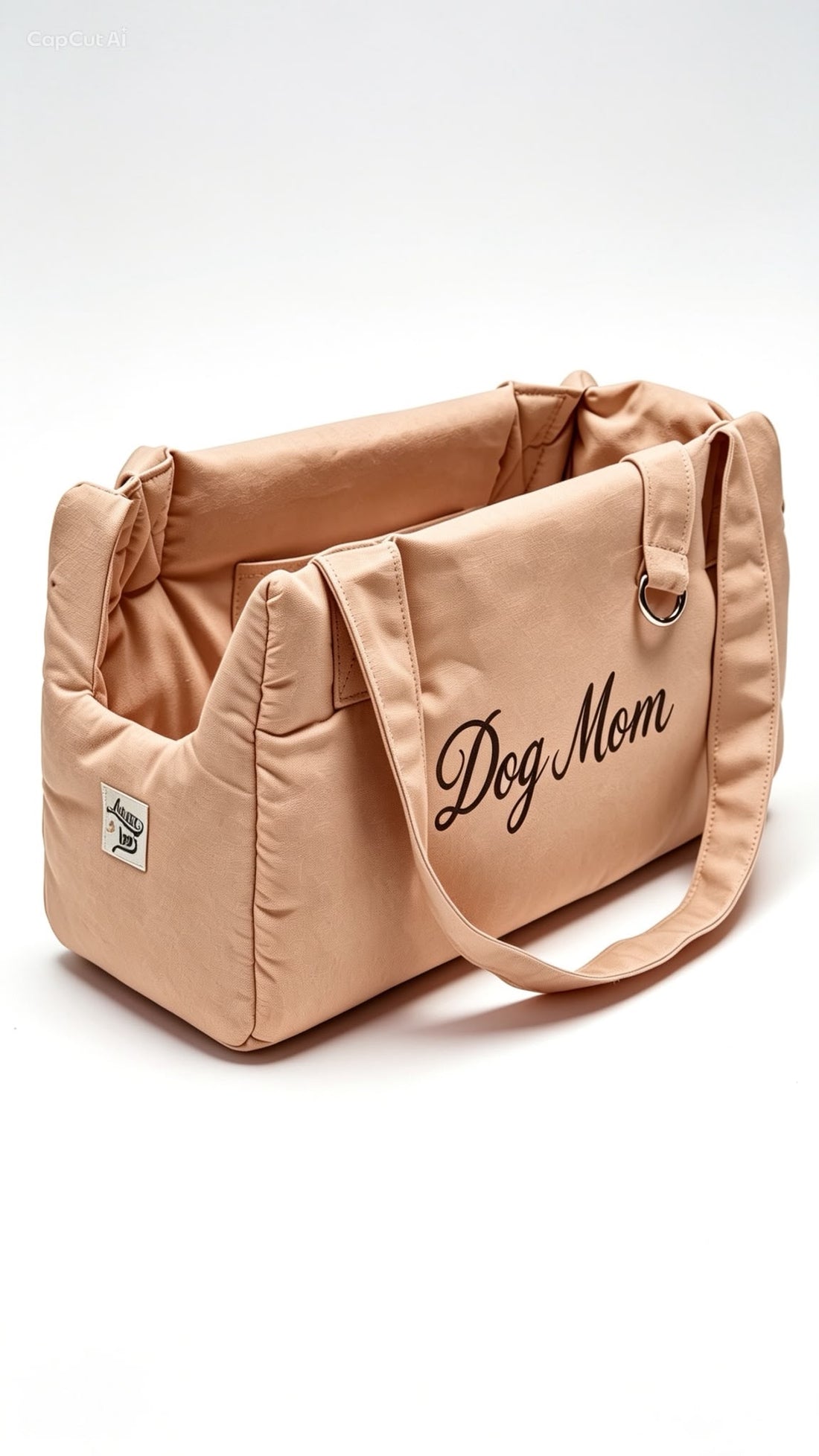 Borsa "Dog Mom"  Cotone Siena