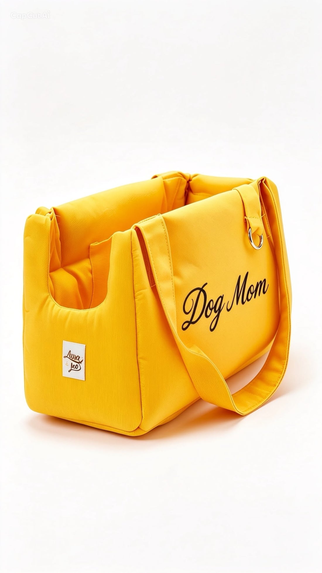 Borsa "Dog Mom"  Cotone Siena