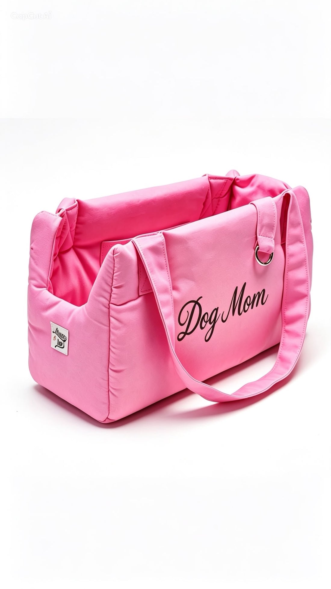 Borsa "Dog Mom"  Cotone Siena