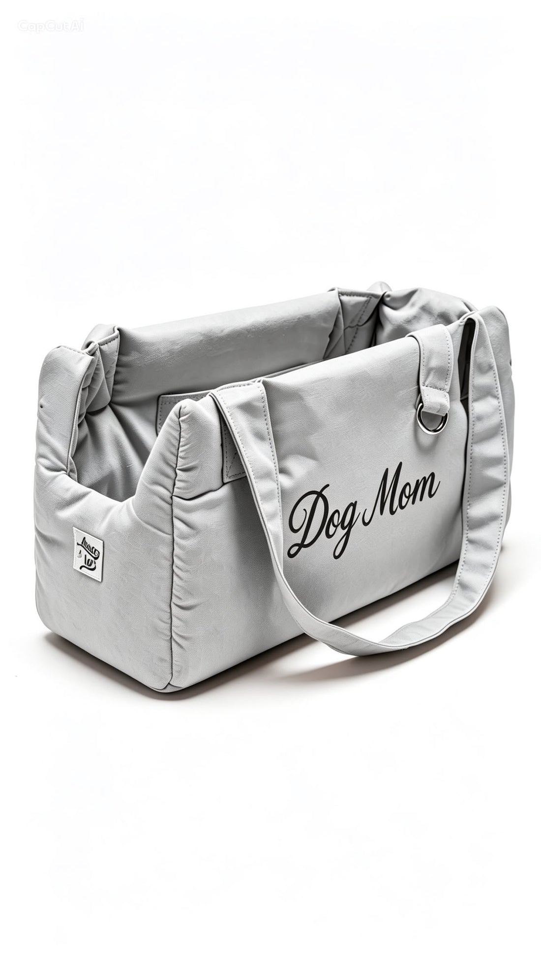 Borsa "Dog Mom"  Cotone Siena
