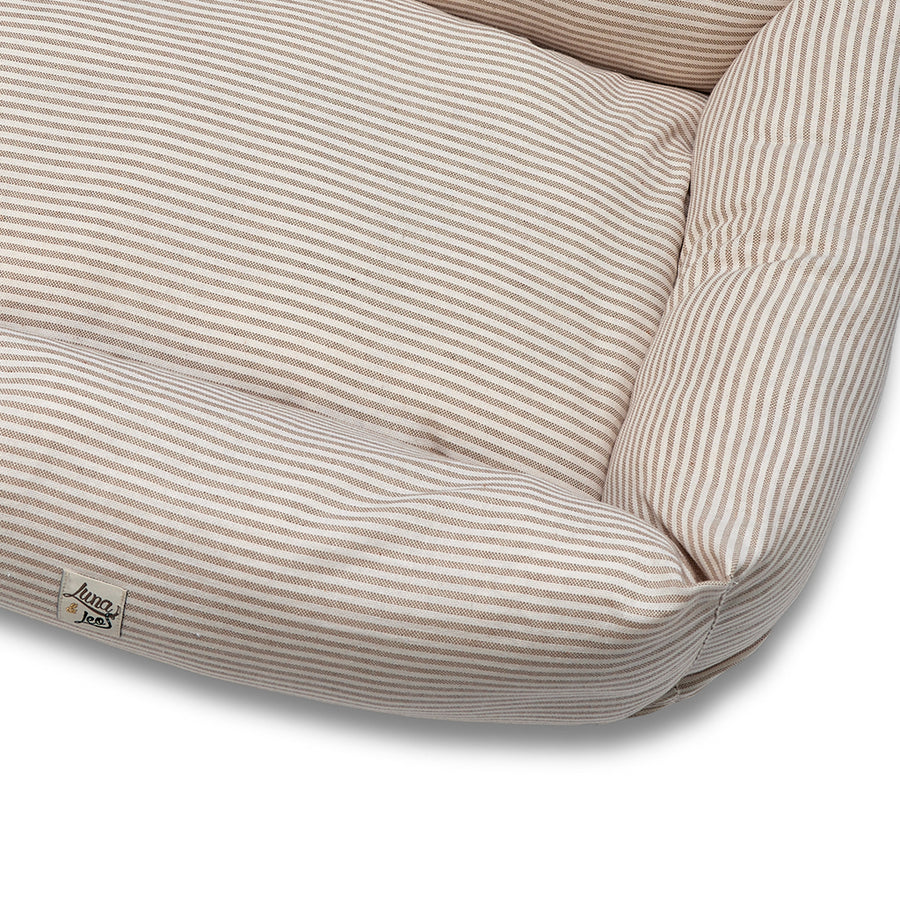 Divanetto Cotone Righe Beige