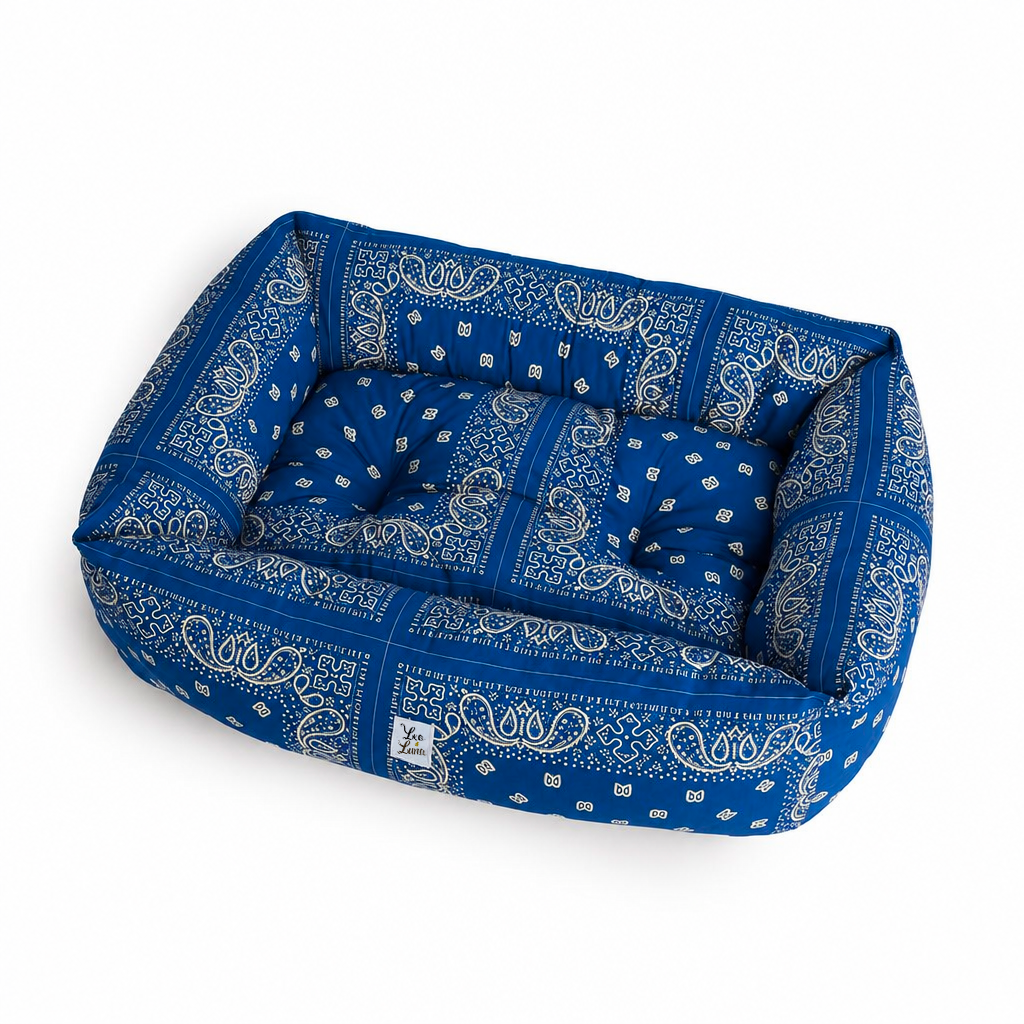 Divanetto Cotone Premium Bandana Bluette