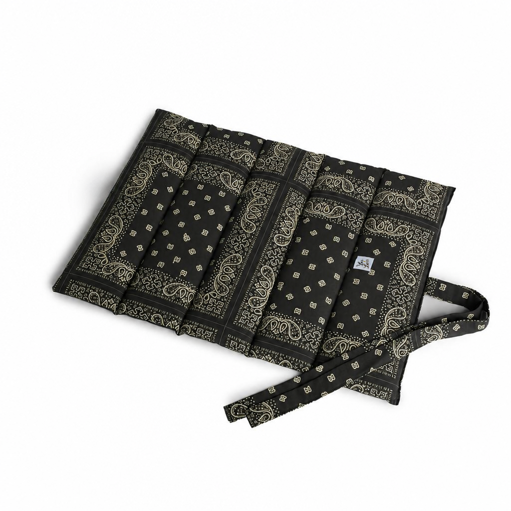 Trapuntina Arrotolabile Cotone Premium Bandana Grigio Scuro
