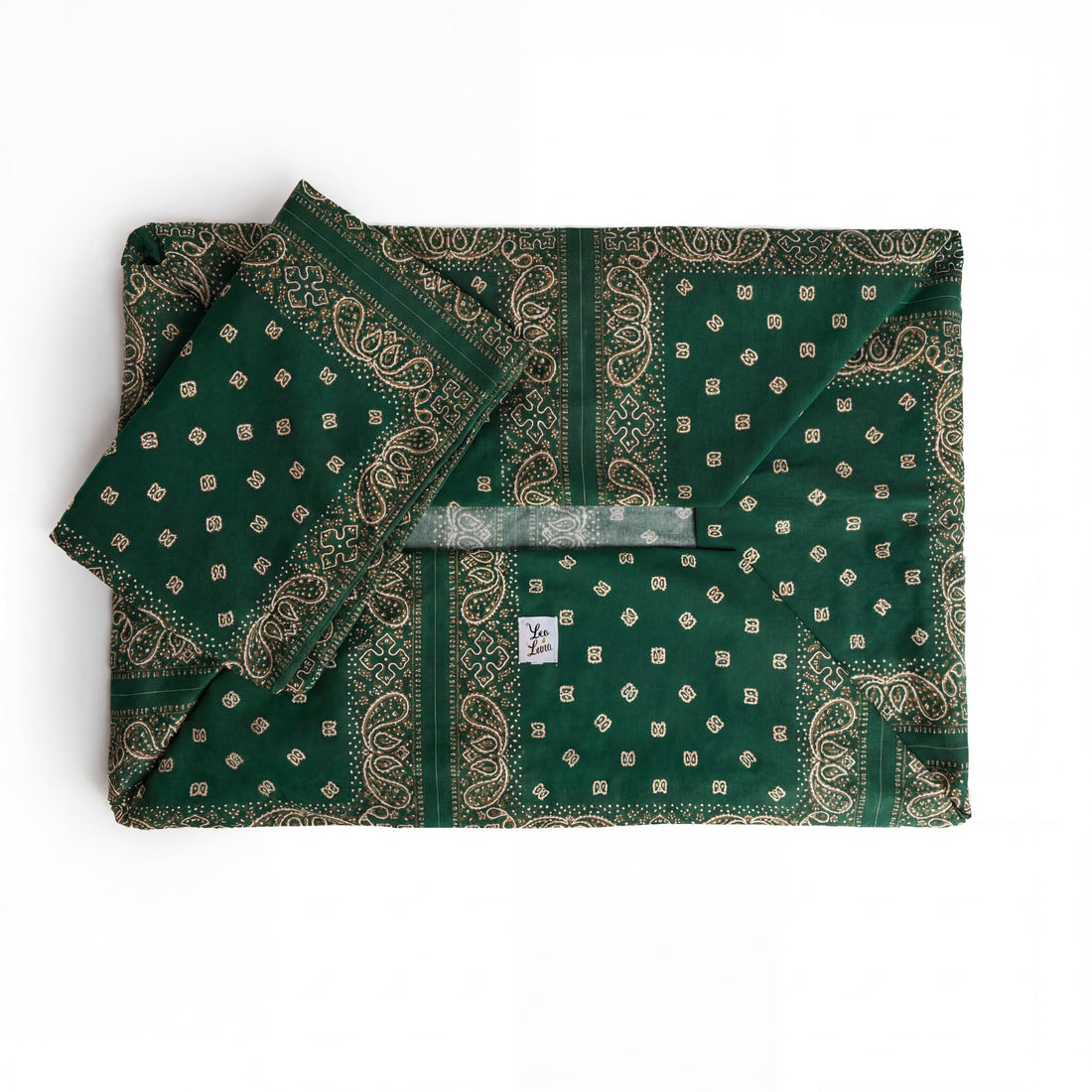 Cover Cuccia Tonda Cotone Premium Bandana Verde